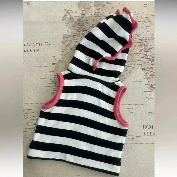 Purl Lamb 0/6Mo Striped Dino Hoodie Shipped via USPS - Picture 5 of 5